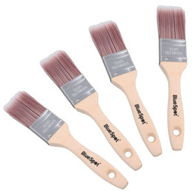 1.5" Synthetic Paint Brush Painting + Decorating Brushes With Wooden Handle 4pk