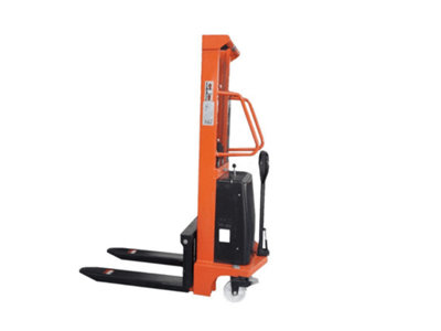 1.5 Ton x 2.5 Metre Semi Electric Manual Hand Stacker - 1500KG High Lift Fork Pallet Truck