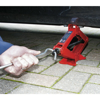 1.5 Tonne 1500KG Heavy Duty Scissor Jack & Handle - Smooth Car Vehicle Thread - 3
