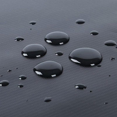 1.5 x 2 m Heavy-Duty Tarpaulin Cover - Black 235GSM - Waterproof - 7
