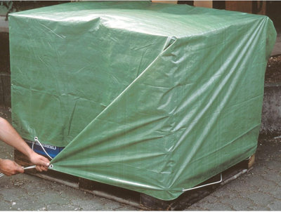 1.5 x 2 m Tarpaulin Cover - Green 90GSM - Waterproof - 5