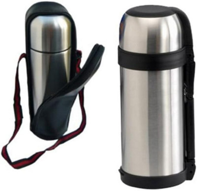 1.5l Stainless Steel Hot N Cold Vacuum Thermos Food Flask Portable Travel  Mug Cup &