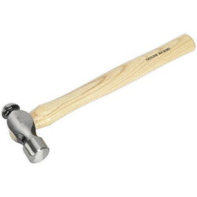 1.5lb Ball Pein Pin Hammer - Hickory Wooden Shaft - Drop Forged Steel Head