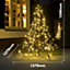 1.5m All Surface Outdoor Christmas Tree - Freestanding Weather Resistant Festive Illuminated Garden Decoration with 240 LED Lights