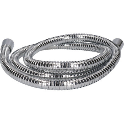 1.5m Chrome-Plated Brass Shower Hose Universal Fit Double Crimped Flexible Pipe - 3