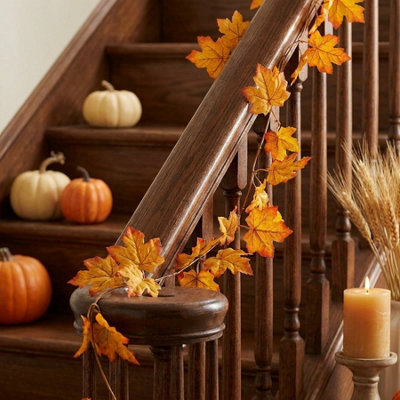 1.5m Richly Hued Autumn Leaf Display Garland