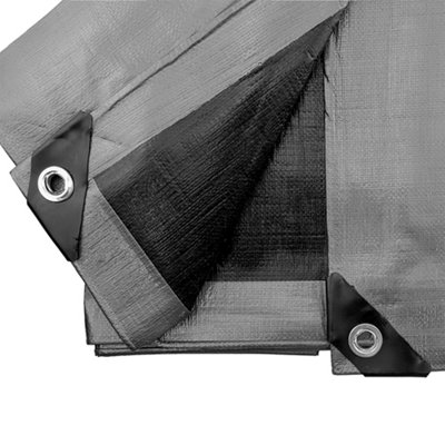 1.5m x 2m Tough heavy duty waterproof tarpaulin/cover up tarp - 7