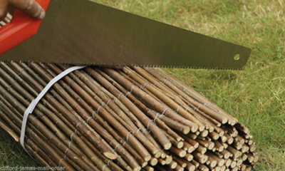 1.5m x 4m Screening Willow Fencing Natural Screening Roll Privacy Border Garden and Outdoor privacy Fence panel Long Pa - 4