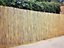 1.5m x 4m Split Natural Peeled Reed Screening Fencing Panel Bamboo Fence Roll Garden