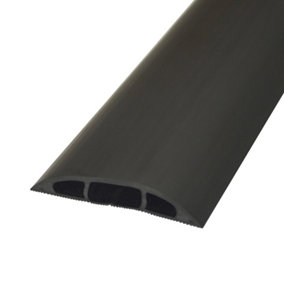 1.5m x 60mm Low Profile Rubber Floor Cable Cover Protector Conduit Tunnel Sleeve