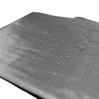 1.5m x2m  Heavy duty gray waterproof tarpaulin/ground sheet