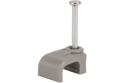 1.5mm T/E Clips (100) GREY, 12 BAGS PER CARD, PRICE IS PER CARD