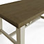 1.6M Solid Reclaimed Pine Truffle Dining Table Set With 2 FREE Extensions