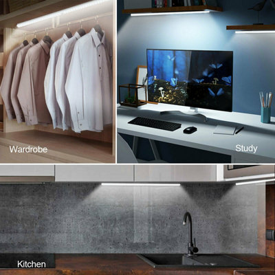 Mains powered wardrobe lights with sensor sales