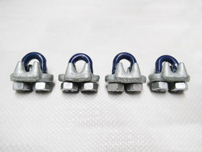 1/8" Wire Rope Grips 3MM - Pack of 4 (Bulldog Clip U Bolt FF-C-450)