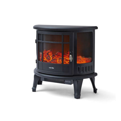 1.8KW Bath Log Effect Stove Fire Black