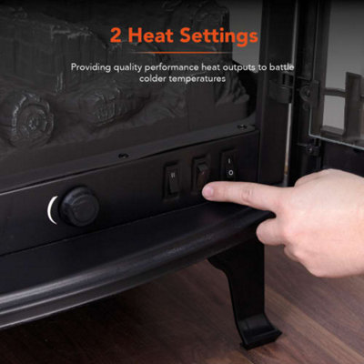 1.8KW Carlisle Double Door Stove Panoramic - 3