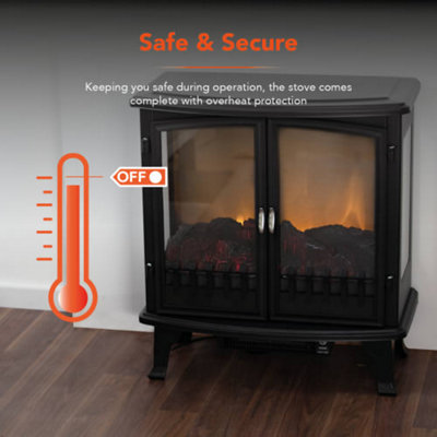 1.8KW Carlisle Double Door Stove Panoramic - 7