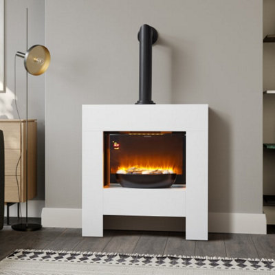 1.8KW Log Effect Fireplace - adjustable thermostat - 9