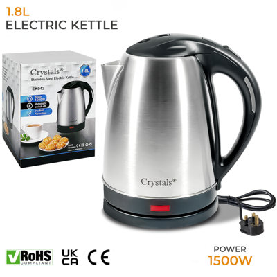 Stainless steel cordless kettle sales
