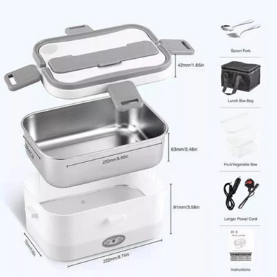 STN Elektrische Lunchbox 80W 12V 24V 220V voor Auto, Truck, Thuis en Werk