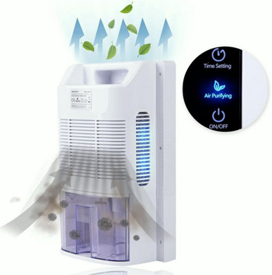 1.8L Small Quiet Dehumidifier - Dehumidifier with UV Air Purifier - With 24 Hour Timer & Digital Touch Screen - 3