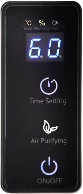 1.8L Small Quiet Dehumidifier - Dehumidifier with UV Air Purifier - With 24 Hour Timer & Digital Touch Screen - 4