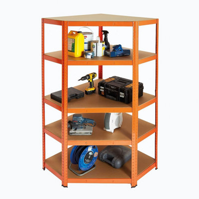 1.8m Boltless 5-Tier Shelving Unit - Heavy-Duty Adjustable Storage