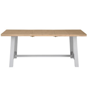 1.8m Butterfly Extending Dining Table - L100 x W235 x H78 cm - Grey
