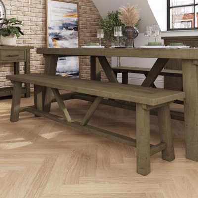 1.8M Reclaimed Pine Dining Bench | DIY at B&Q