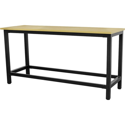 1.8m x 0.6m Workbench - Heavy Duty Steel Frame & 25mm MDF Top Work Station