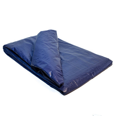1.8M x 2.4M ECONOMY GREEN WATERPROOF TARPAULIN SHEET TARP COVER WITH ...