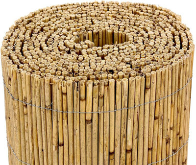 1.8m x 4m Bamboo Screening Roll Panel Natural Fence Peeled Reed Fencing Outdoor Garden - 4