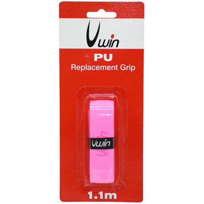 1.8mm x 1.1m PINK PU Comfort Grip - Tennis Badminton Squash Racket Replacement