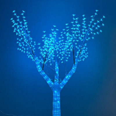 1.9 Metre RGB LED Tree Light with 588 LEDs Remote Control Waterproof ...
