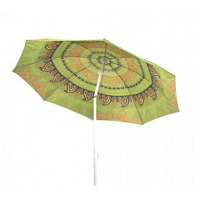 1.9M Garden Parasol Mandala Umbrella Tilt Outdoor Sunshade Canopy - Green