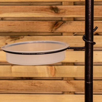 1.9m Hammertone Metal Wild Bird Garden Feeding Station - 6