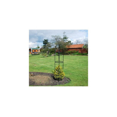 1.9M Heavy Duty Metal Garden Obelisk Climbing Floral Decor Plant Flower Support Trellis - 3