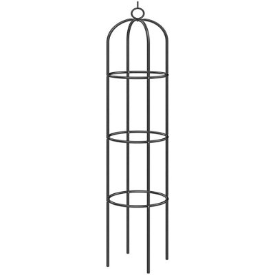 1.9M Set of 2 Heavy Duty Metal Garden Obelisk Climbing Floral Decor Plant Flower Support Trellis
