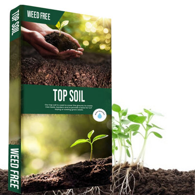 1 Bag (35 Litres) Top Soil Soil Bag With Essential Nutrients Perfect For Gardening