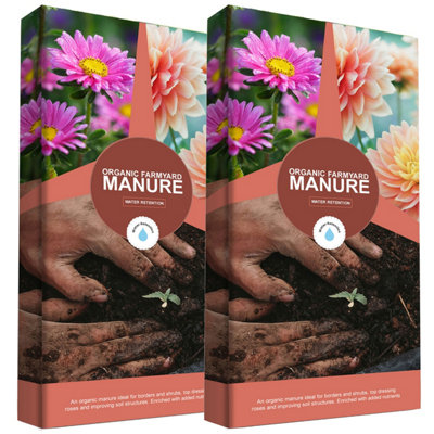 1 Bag (40 Litres) Organic Farmyard Manure For Gardeners Encouraging Healthy Plant Growth With Essential Nutrients - 3