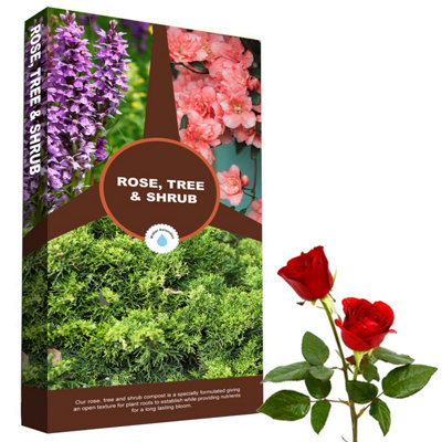 1 Bag (60 Litre) Rose Tree & Shrub Compost For Small & Large Plants Gardening Compost