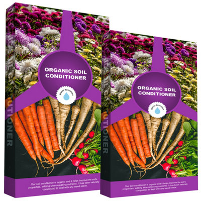 1 Bag (60 Litres) Organic Garden Soil Conditioner Compost Soil Bags Ideal For Planting