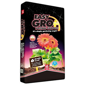 1 Bag (60 Litres) Potters Compost Seed Sowing Easy Grow Soil Bags Nutrient Balanced For Stronger Roots