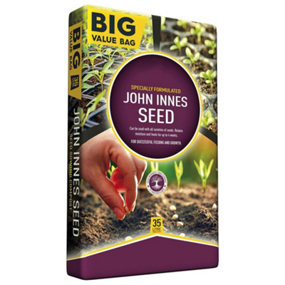 1 Bag John Innes Soil 35 Litres Seedling Compost Bag Nutrient Balanced Seed Compost Mix For Outdoor & Indoor Seed Plants, Potting