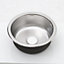 1 Bowl Round Modern Catering Inset Stainless Steel Kitchen Sink with Drainer Dia 430mm