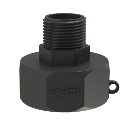1'' BSP hex male adaptor to IBC S60X6 female buttress thread