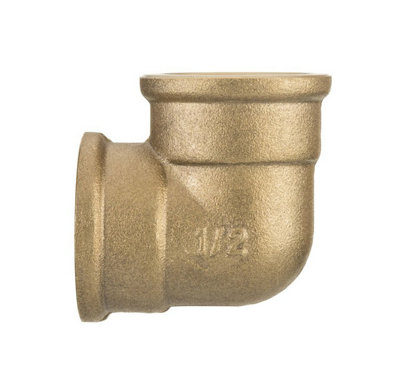 1 BSP Thread Pipe Connection Elbow Female x Female Screwed Fittings Iron Cast Brass