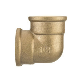 1 BSP Thread Pipe Connection Elbow Female x Female Screwed Fittings Iron Cast Brass