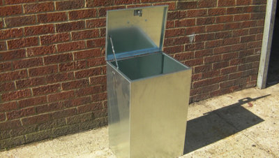 1 Compartment Galvanised steel Storage bin